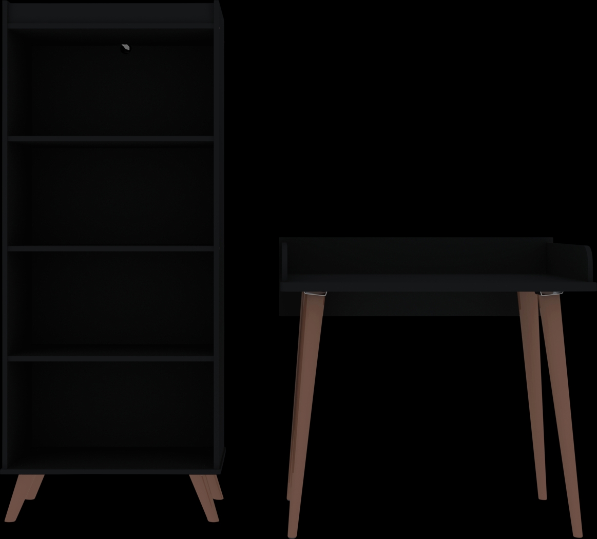 Chalon Black Office Set, 2 Pc - Thumbnail - Image 1