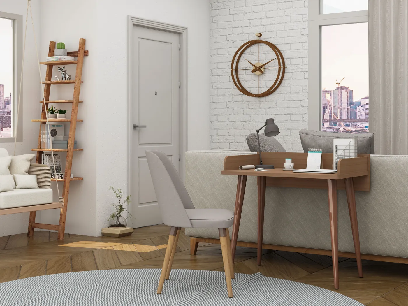 Chalon Red Office Set, 2 Pc - Thumbnail - Image 3