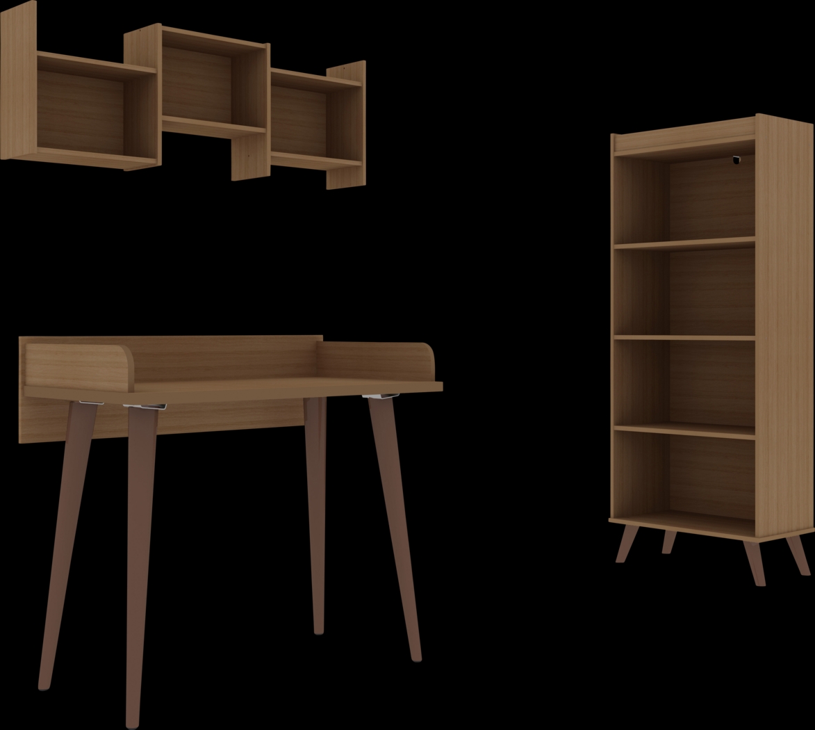 Chalon Red Office Set, 3 Pc - Thumbnail - Image 1