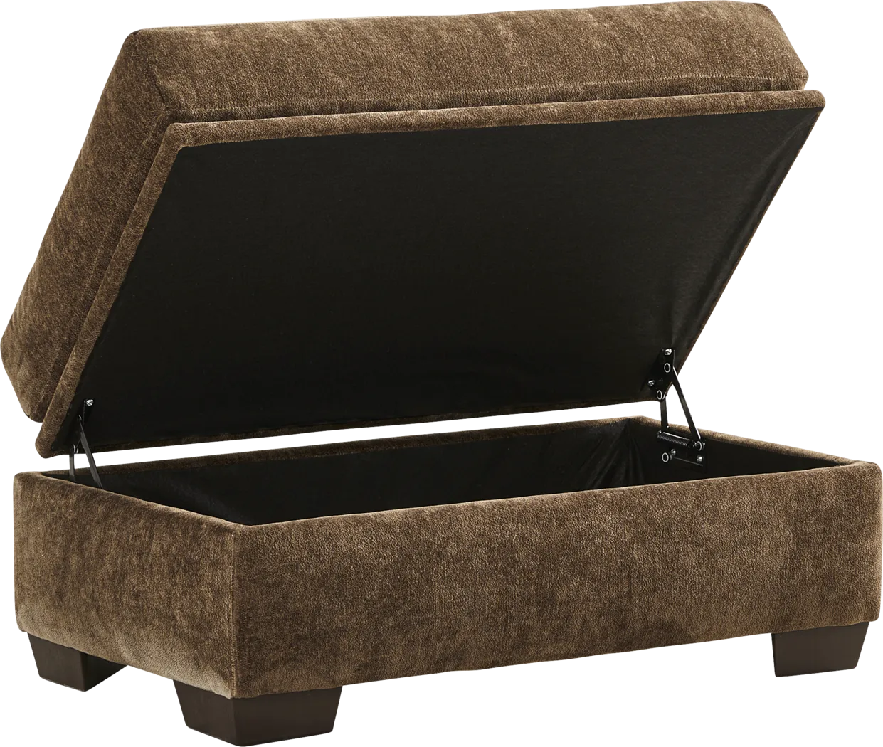 Chamberlain Brown Ottoman - Thumbnail - Image 2