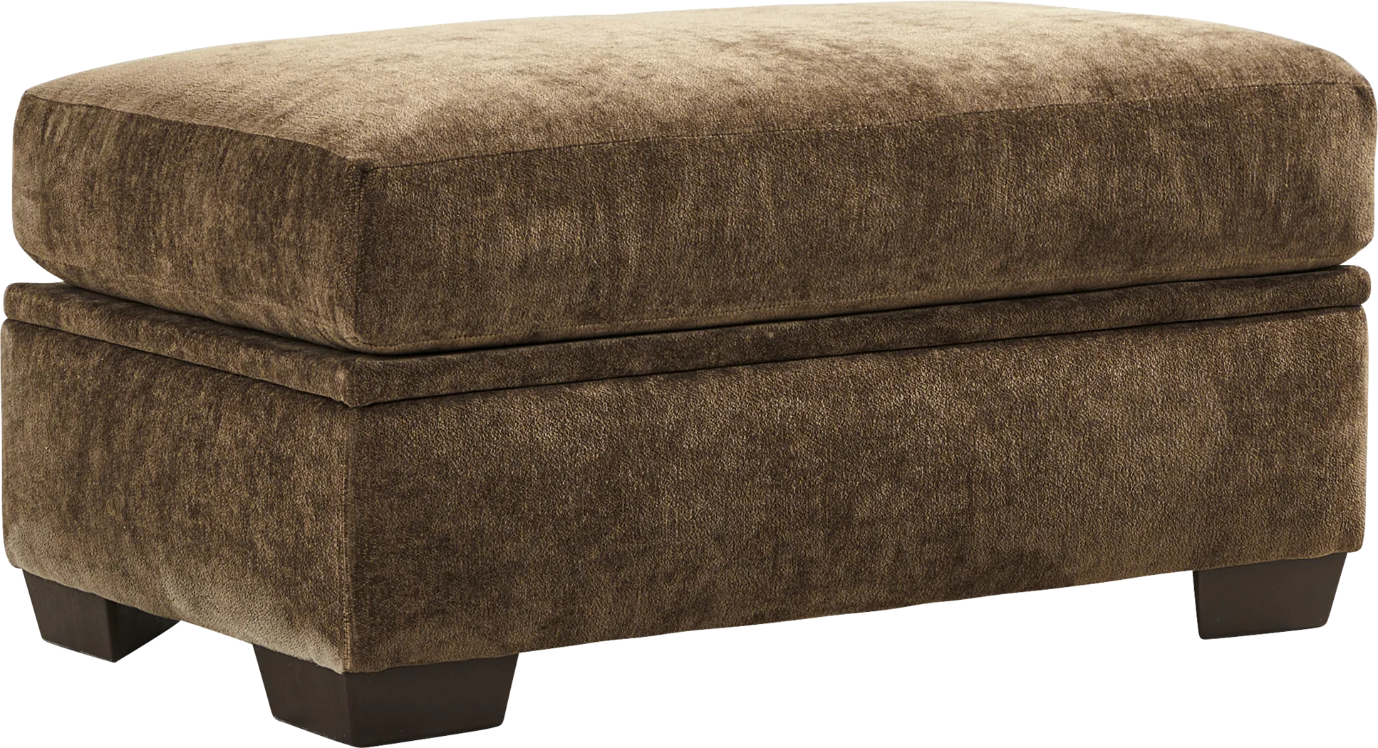 Chamberlain Brown Ottoman - Thumbnail - Image 1