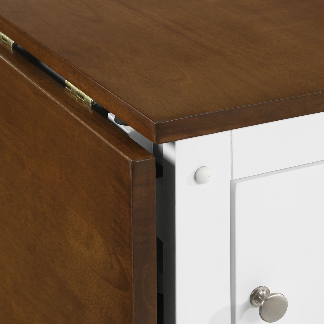 Chamois White Folding Dining 5pc Set - Thumbnail - Image 11