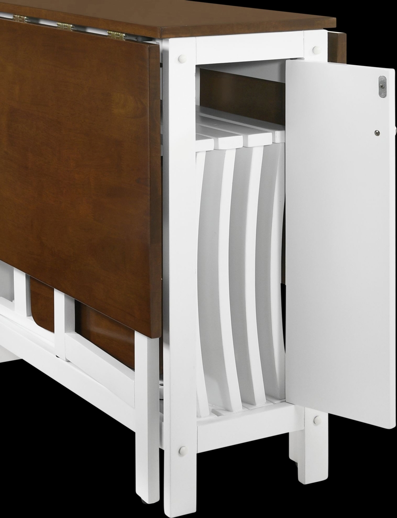 Chamois White Folding Dining 5pc Set - Thumbnail - Image 13