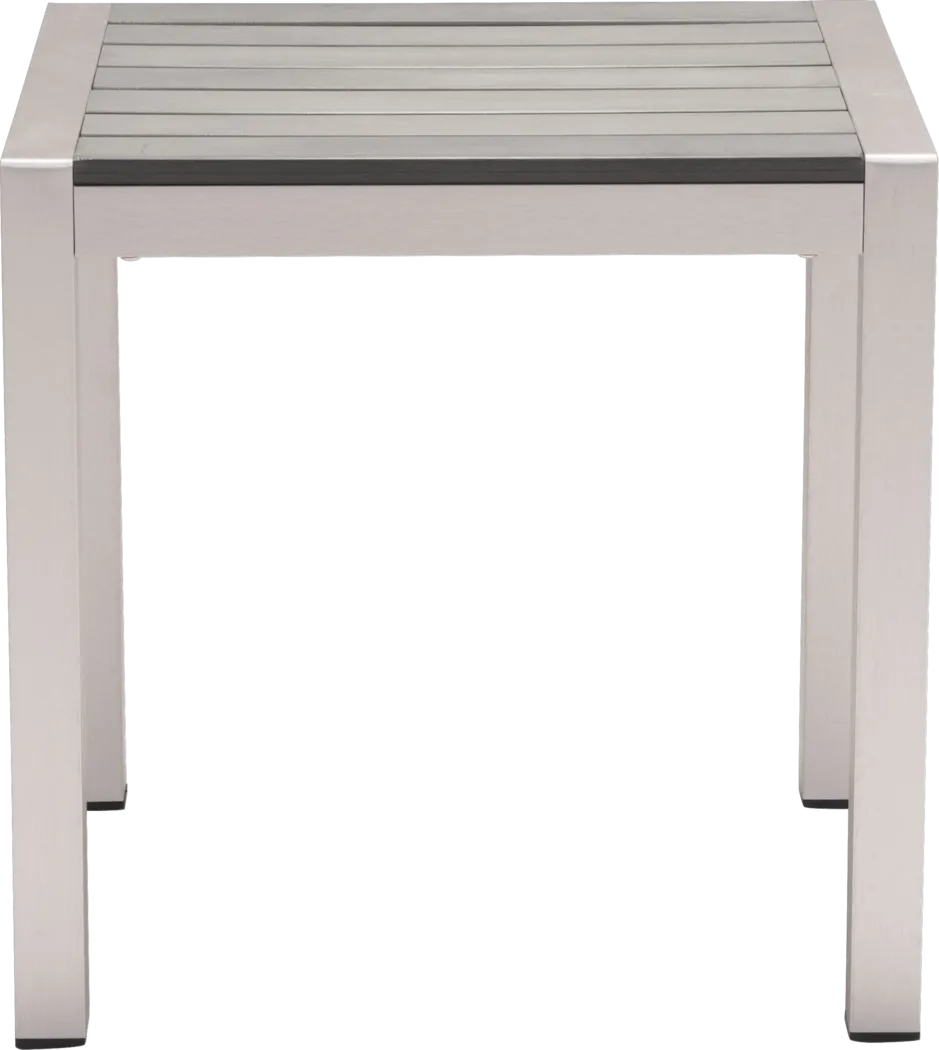 Champagne Beach Gray Outdoor End Table - Thumbnail - Image 3