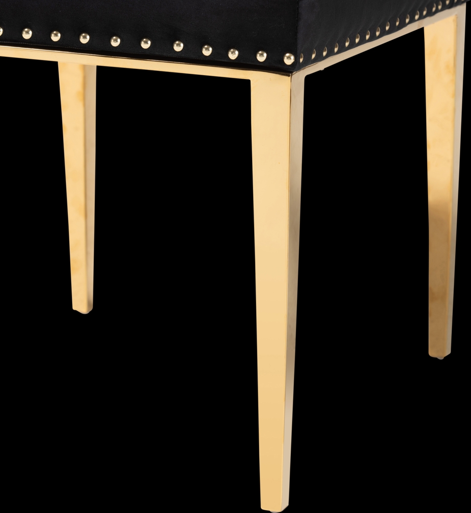 Champeau Black Side Chair, Set of 2 - Thumbnail - Image 7