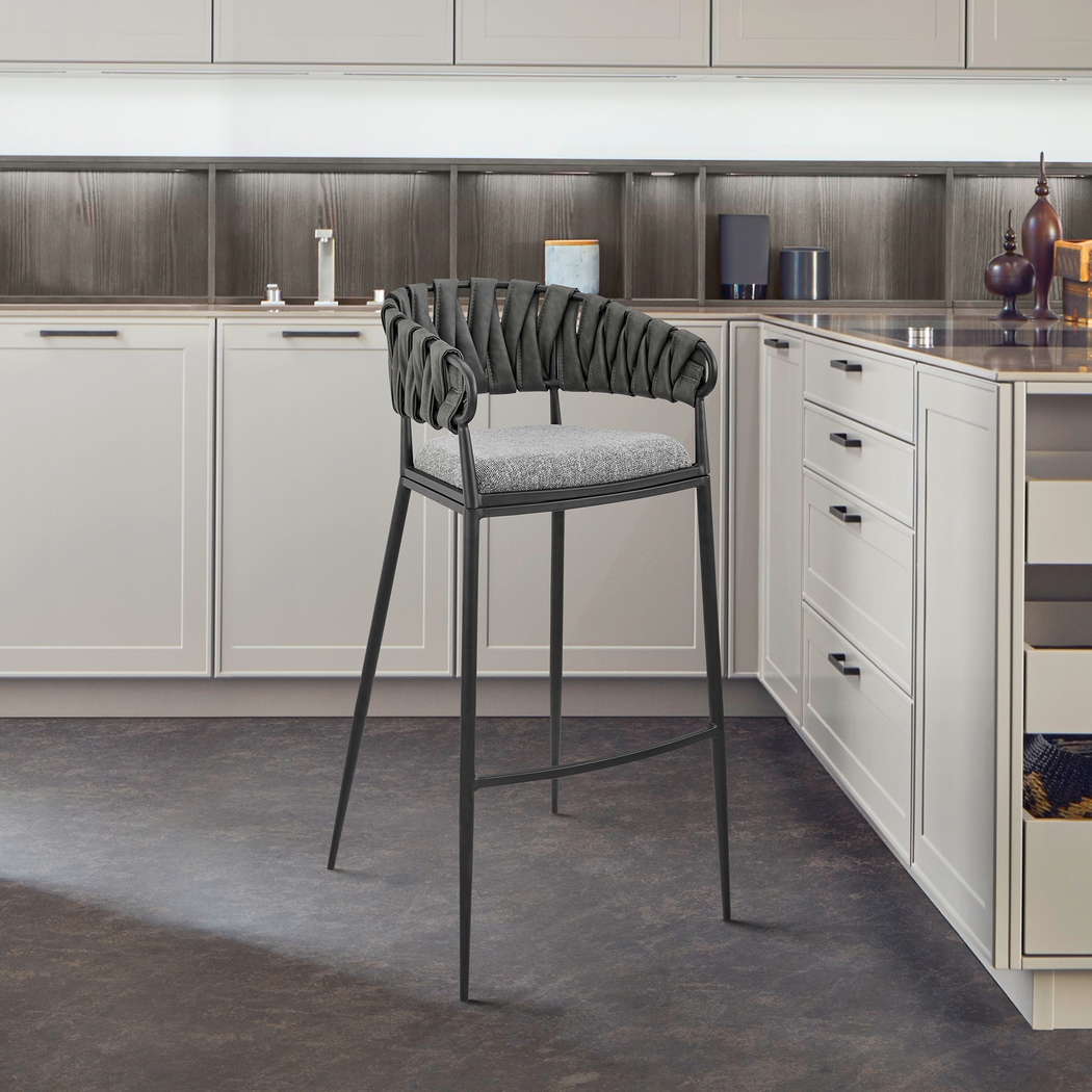 Champlost Gray Barstool - Thumbnail - Image 2