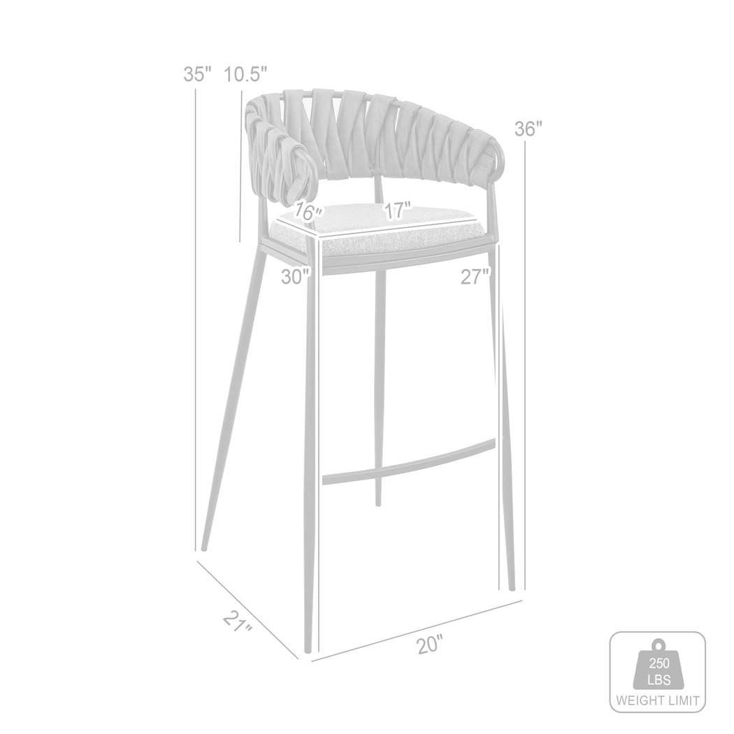 Champlost Gray Barstool - Thumbnail - Image 10