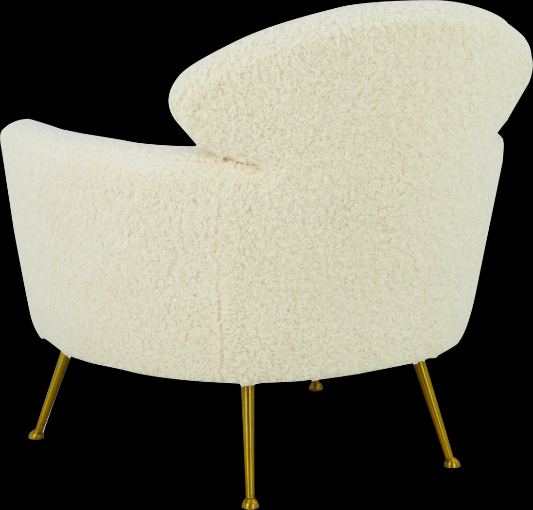 Chanceux Beige Accent Chair - Thumbnail - Image 3