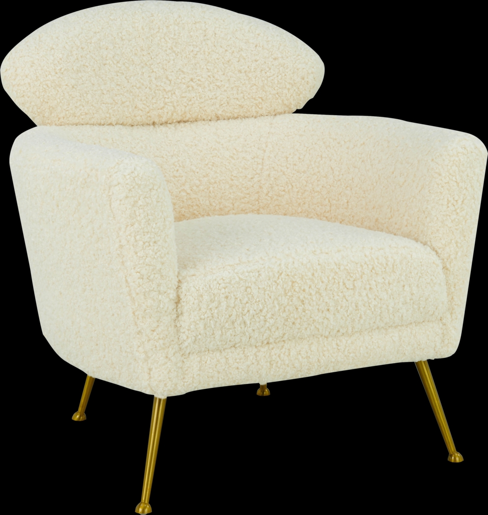 Chanceux Beige Accent Chair - Thumbnail - Image 1