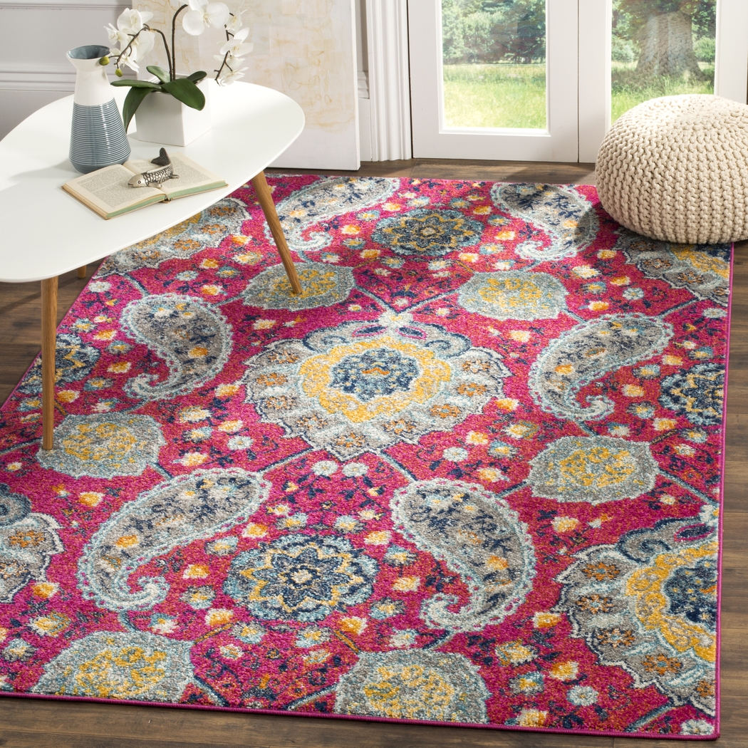 Chancey Park Fuchsia 3' x 5' Rug - Thumbnail - Image 2