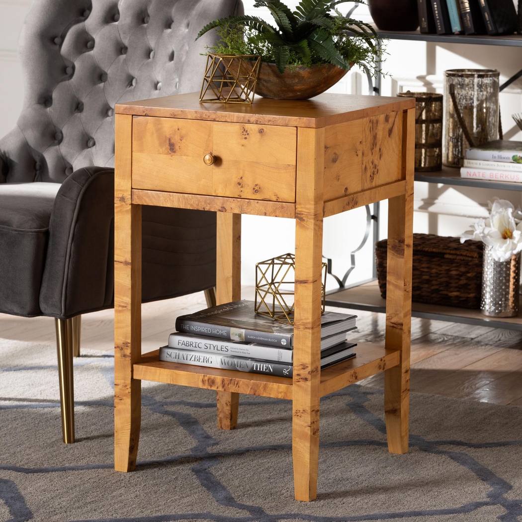 Chandelle Brown Nightstand - Thumbnail - Image 2