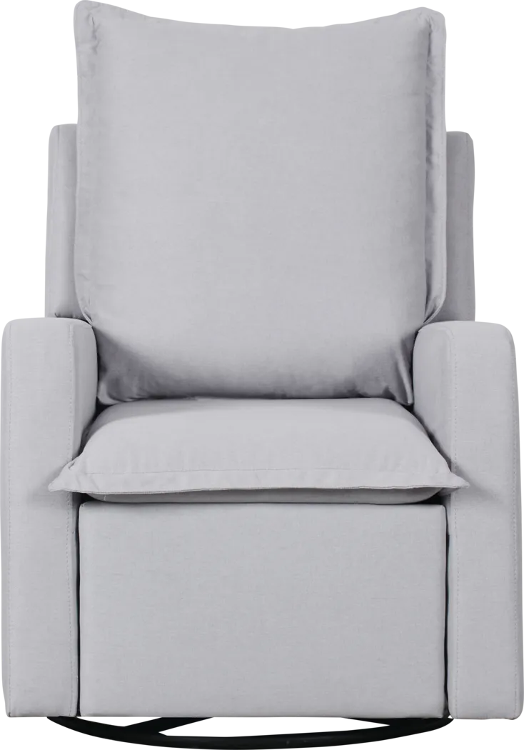 Chandler Cloud Gray Power Glider Recliner - Thumbnail - Image 2