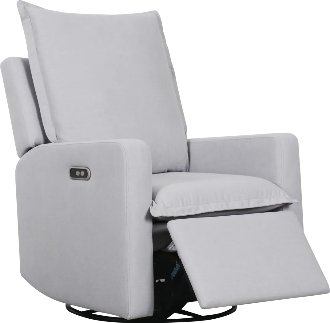 Chandler Cloud Gray Power Glider Recliner - Thumbnail - Image 1