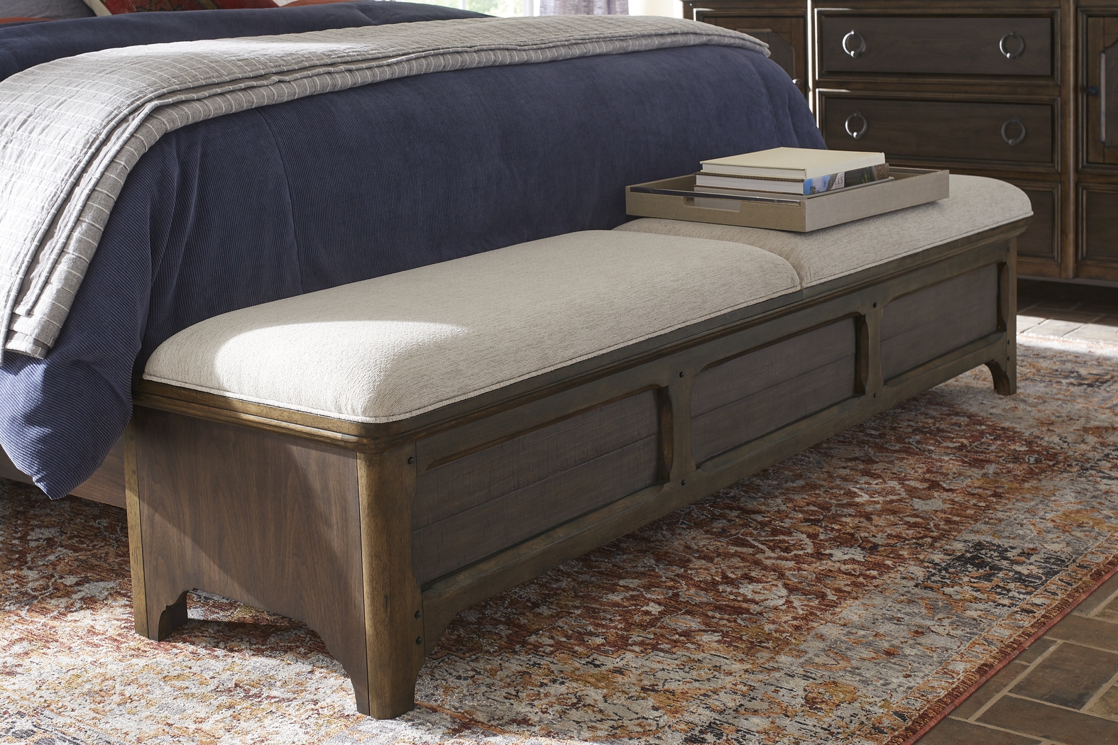 Chandler Hills Brown 5 Pc King Storage Bedroom - Thumbnail - Image 6