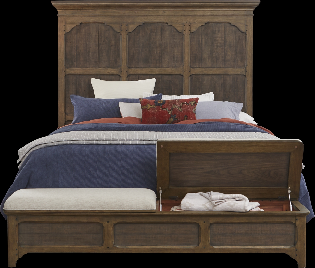 Chandler Hills Brown 3 Pc Queen Storage Bed - Thumbnail - Image 3