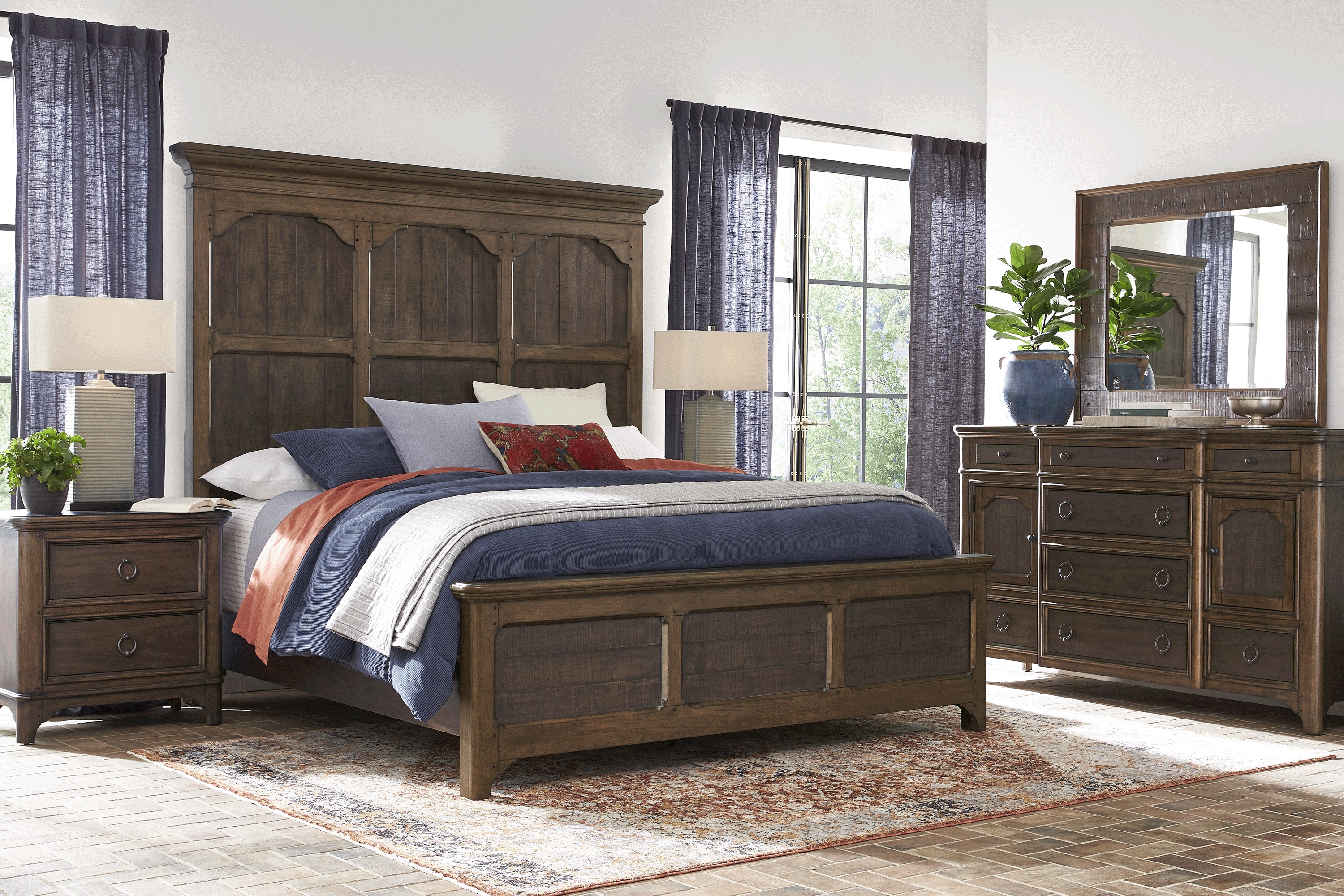 Chandler Hills Brown 8 Pc King Bedroom - Thumbnail - Image 1