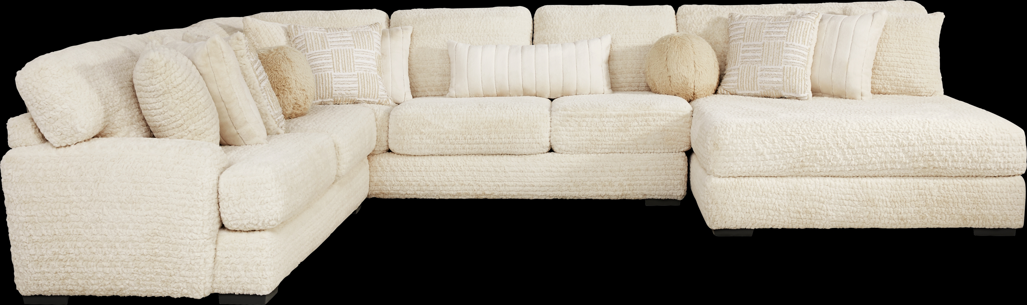 Chandler Ivory 3 Pc Sectional - Thumbnail - Image 1