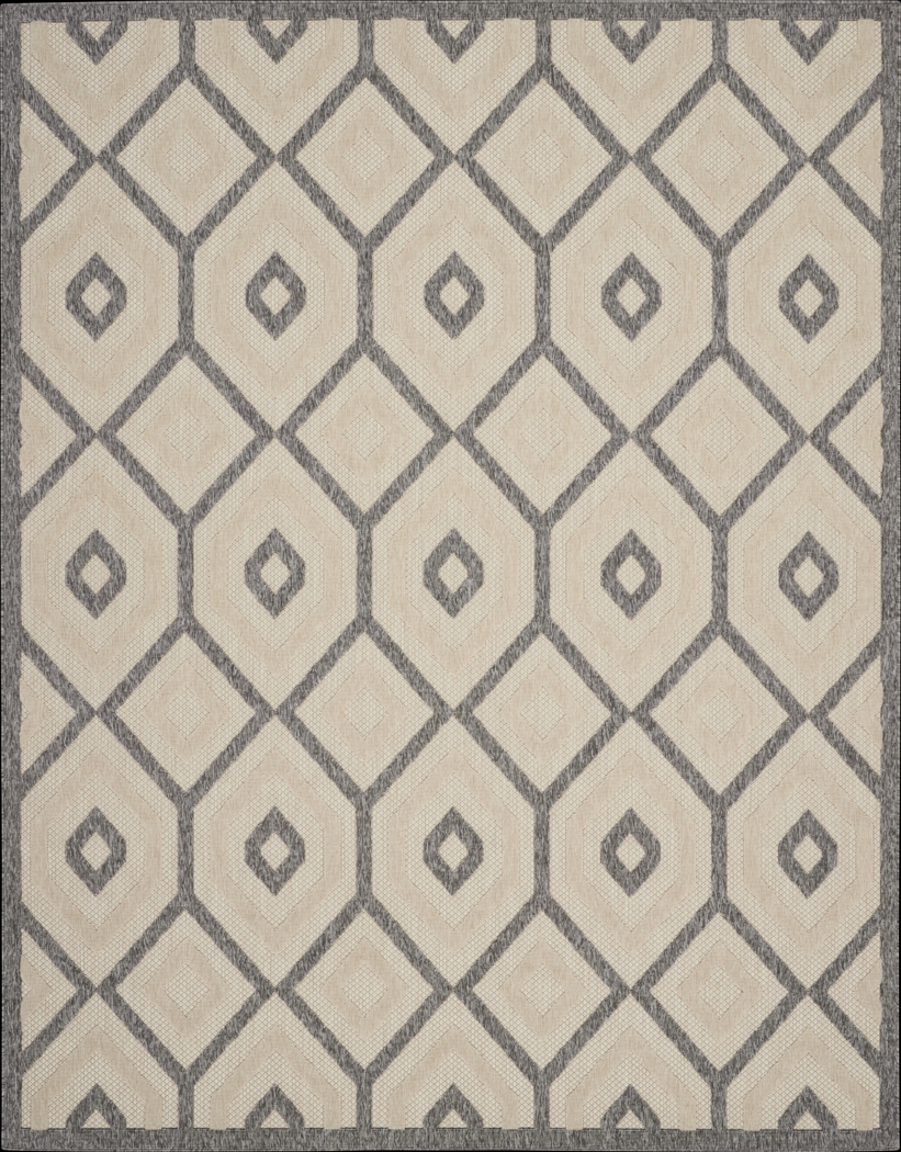 Chanley Cream 5' x 7' Indoor/Outdoor Rug - Thumbnail - Image 1