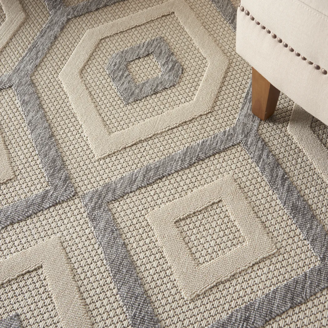 Chanley Cream 8' x 10' Indoor/Outdoor Rug - Thumbnail - Image 3
