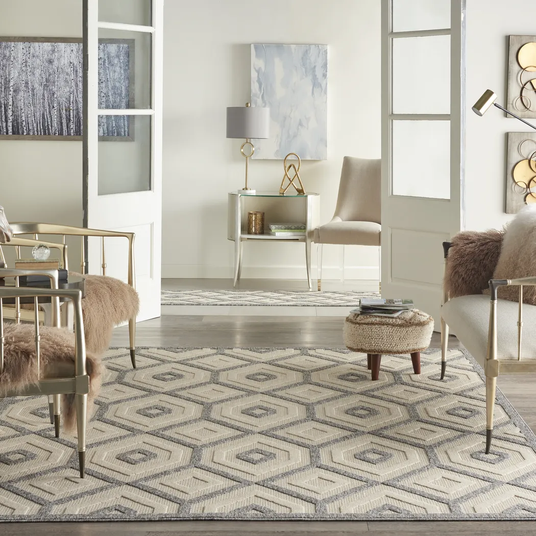 Chanley Cream 8' x 10' Indoor/Outdoor Rug - Thumbnail - Image 8