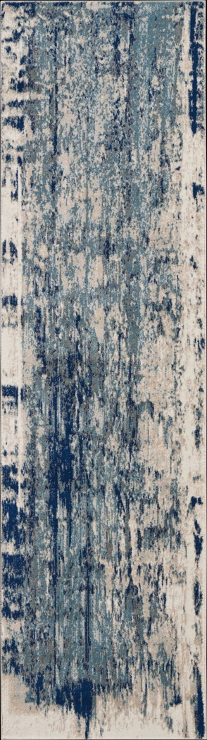 Channe Blue 2'2 x 7'6 Runner Rug - Thumbnail - Image 1