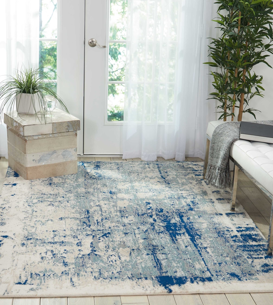 Channe Blue 5'3 x 7'3 Rug - Thumbnail - Image 4