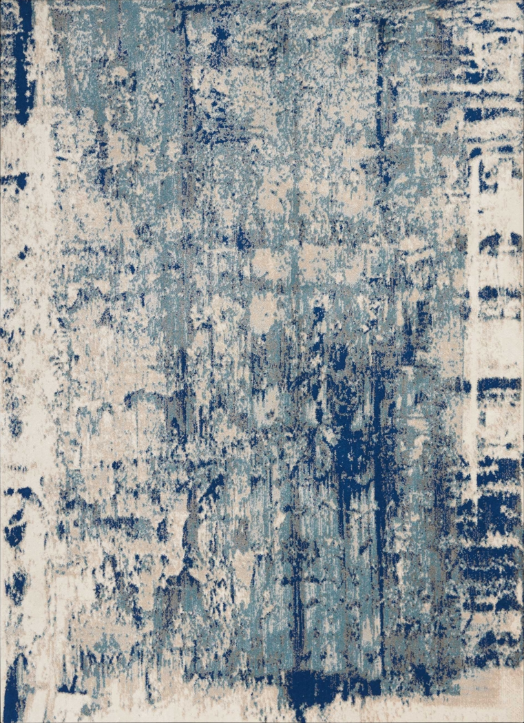 Channe Blue 9'3 x 12'9 Rug - Thumbnail - Image 1