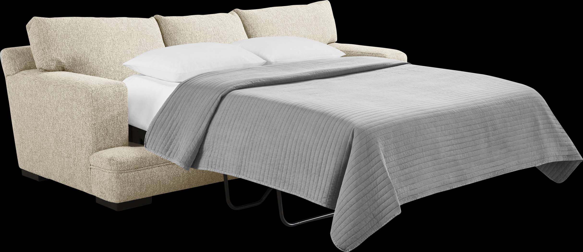 Channel Park Oatmeal Gel Foam Sleeper Sofa - Thumbnail - Image 2