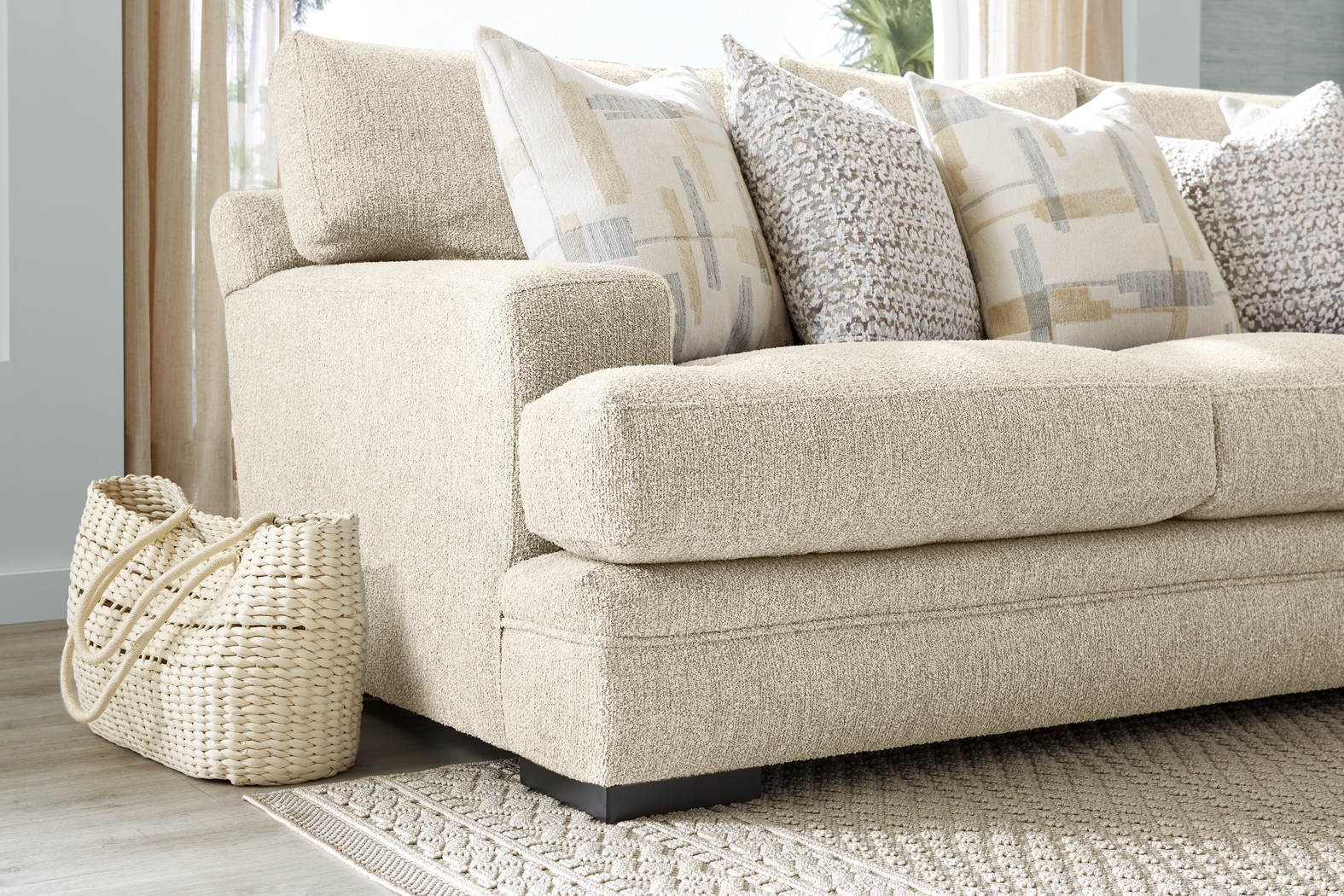 Channel Park Oatmeal Gel Foam Sleeper Sofa - Thumbnail - Image 3