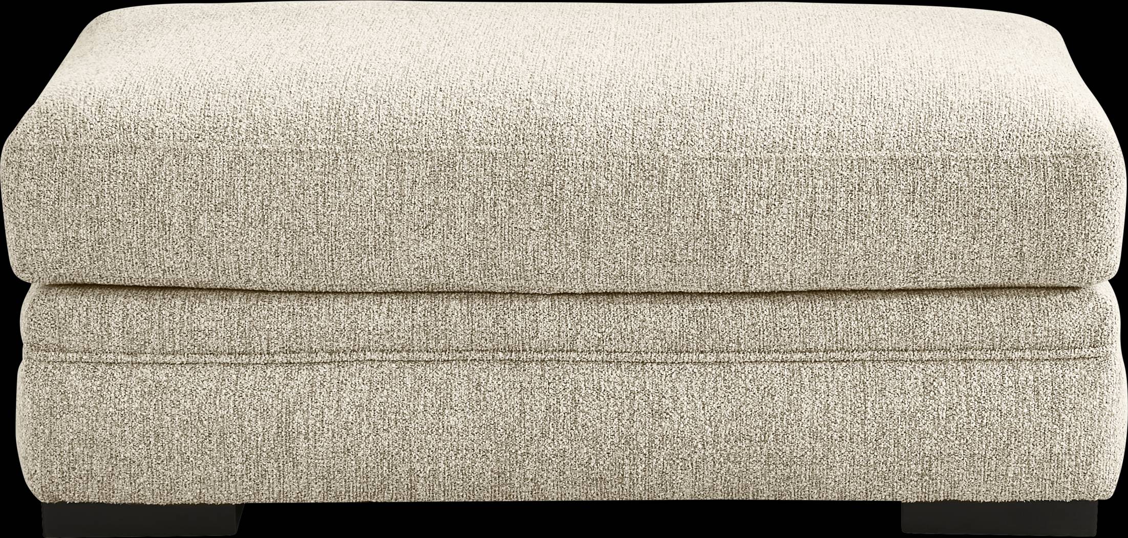 Channel Park Oatmeal Ottoman - Thumbnail - Image 2