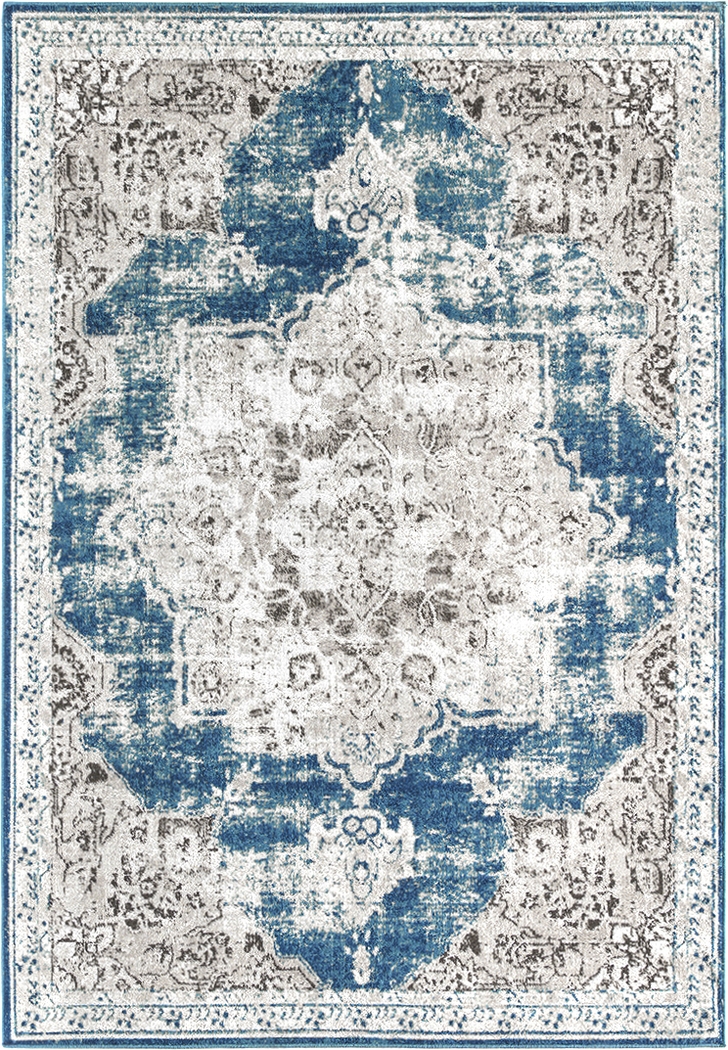 Channer Blue 5'1 x 7' Rug - Thumbnail - Image 1