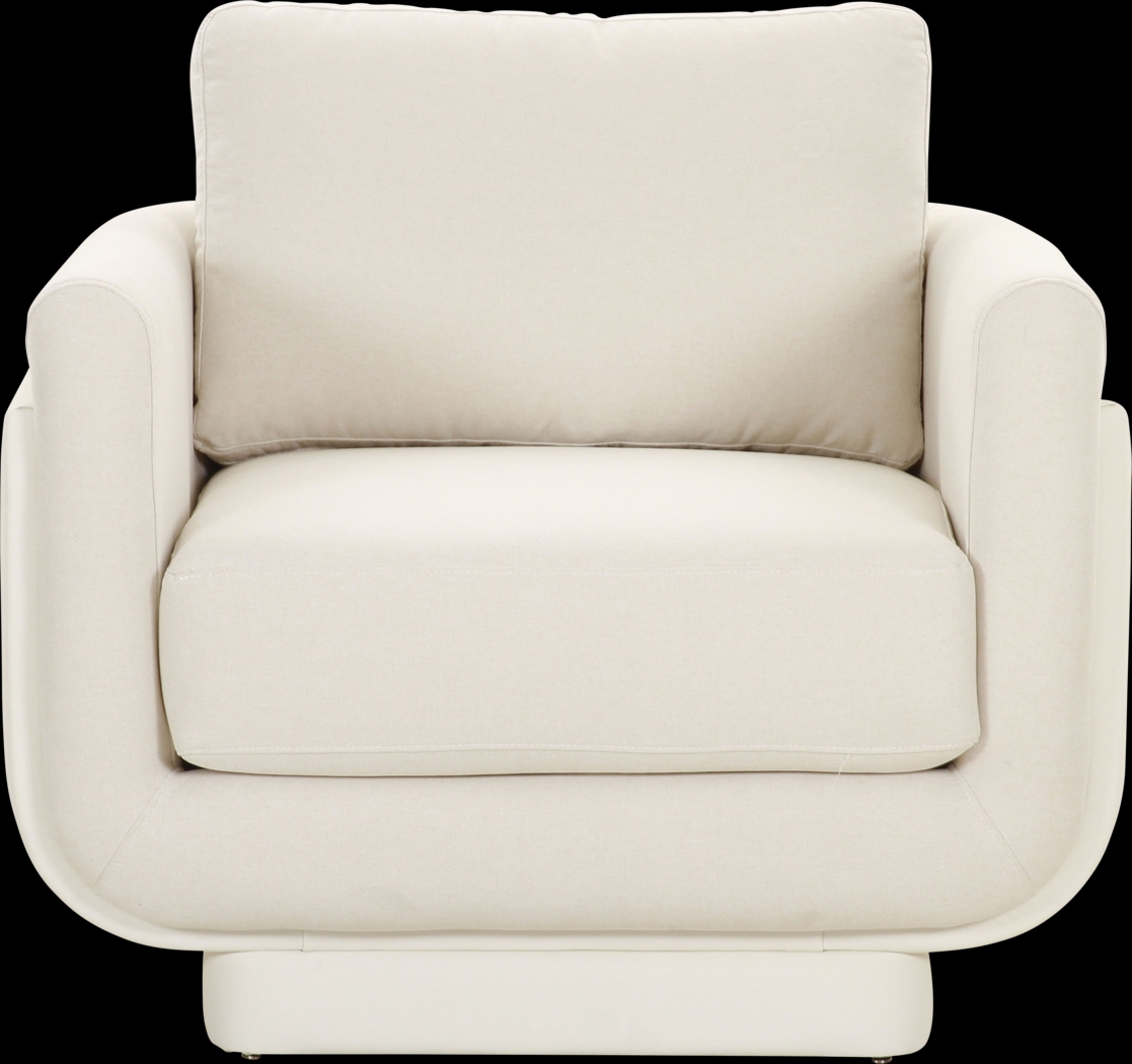 Chantclair Cream Accent Chair - Thumbnail - Image 3