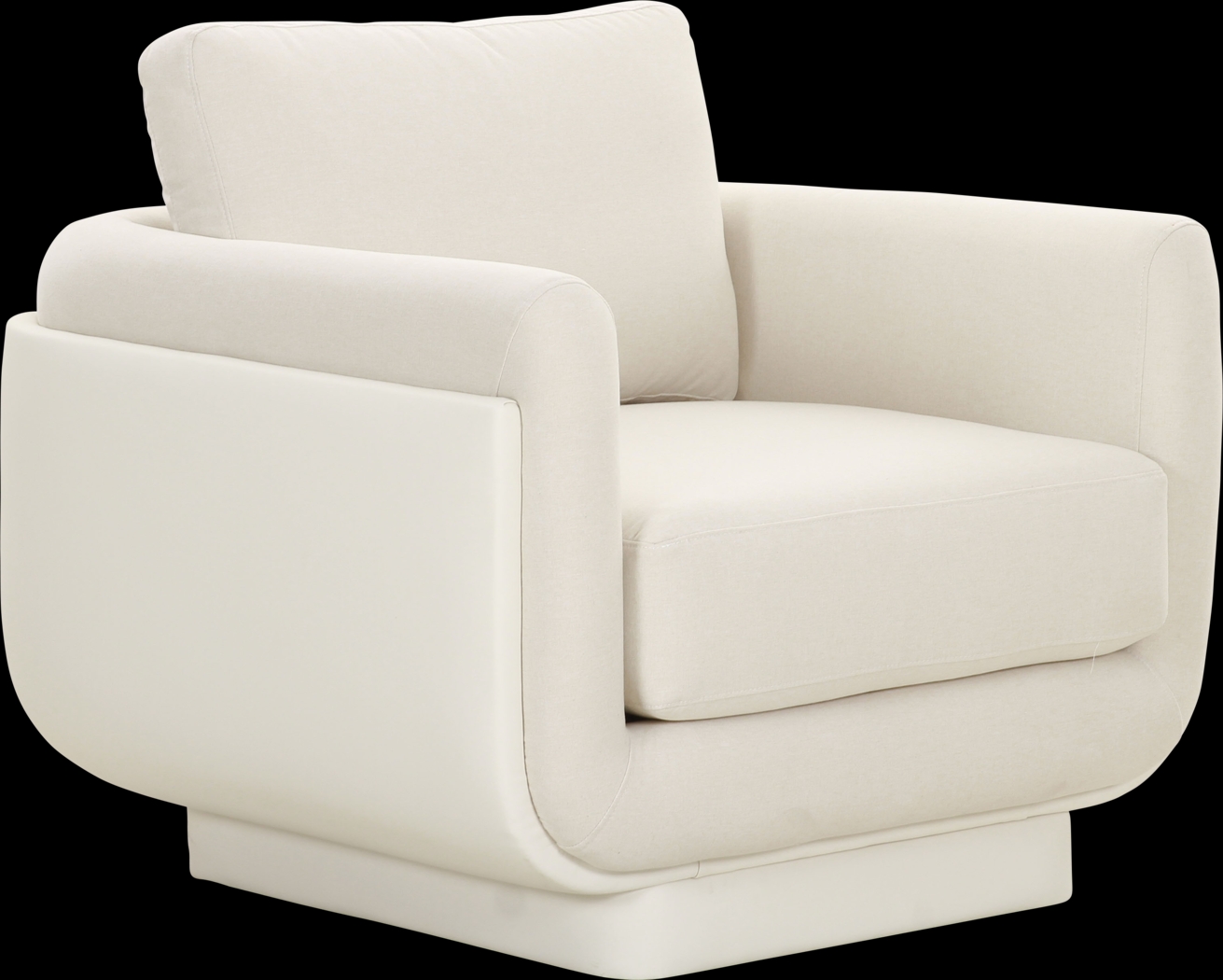 Chantclair Cream Accent Chair - Thumbnail - Image 1