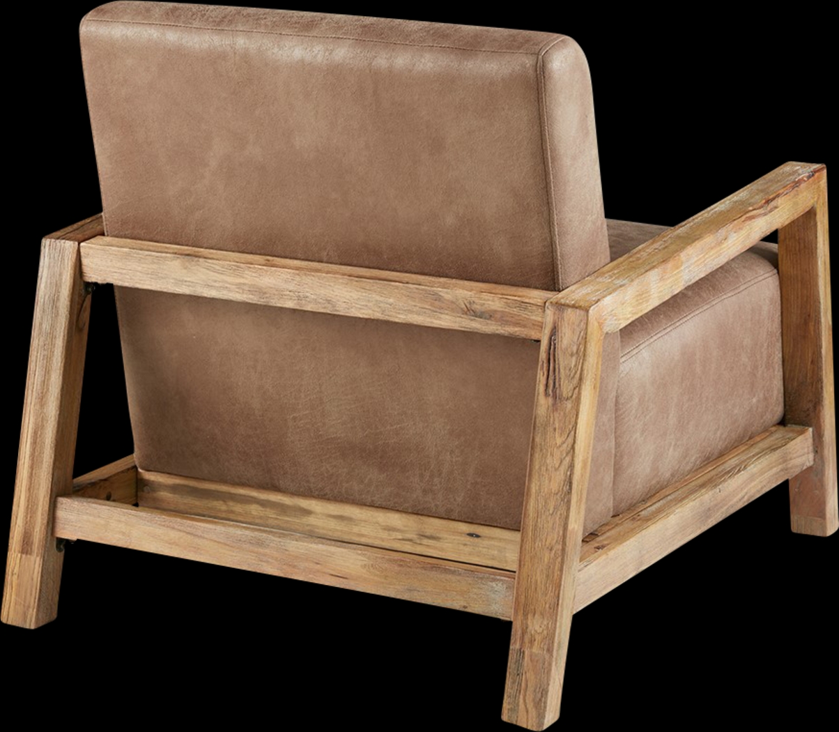 Chanterella Taupe Accent Chair - Thumbnail - Image 3