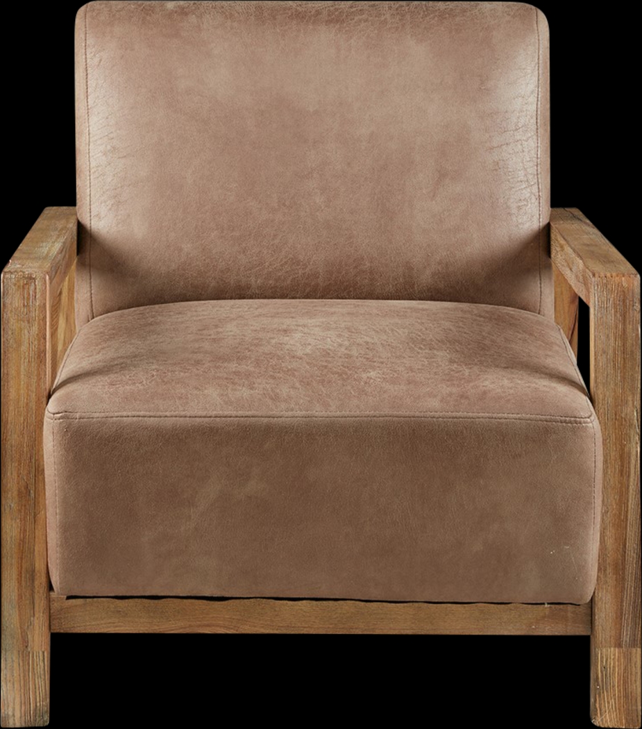 Chanterella Taupe Accent Chair - Thumbnail - Image 1