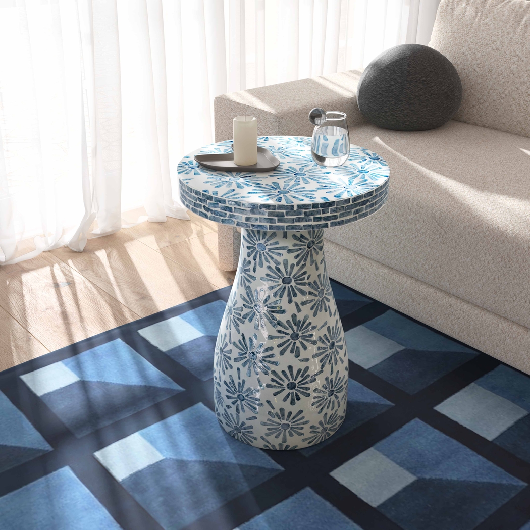 Chanticlar Blue End Table - Thumbnail - Image 2