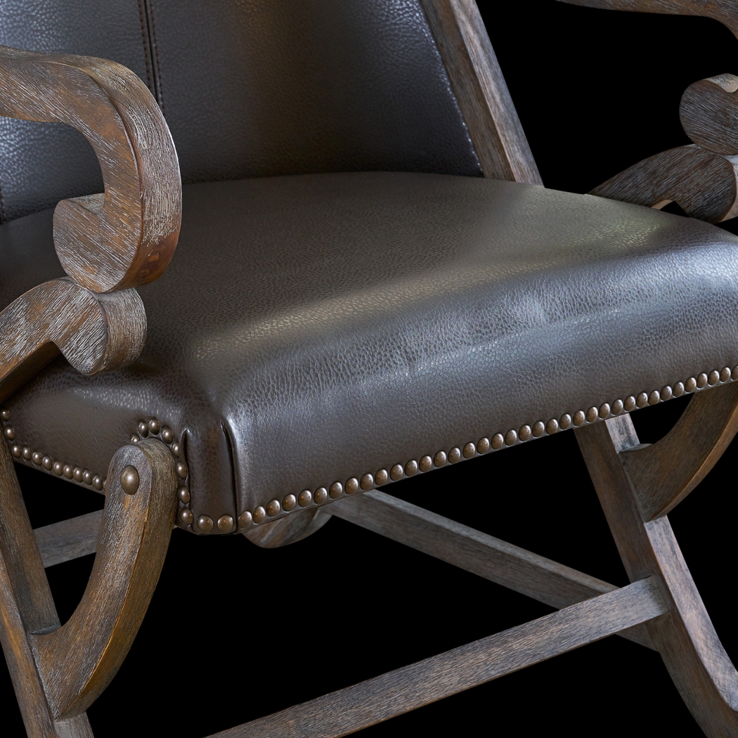 Chanticleer Gray Accent Chair & Ottoman - Thumbnail - Image 8