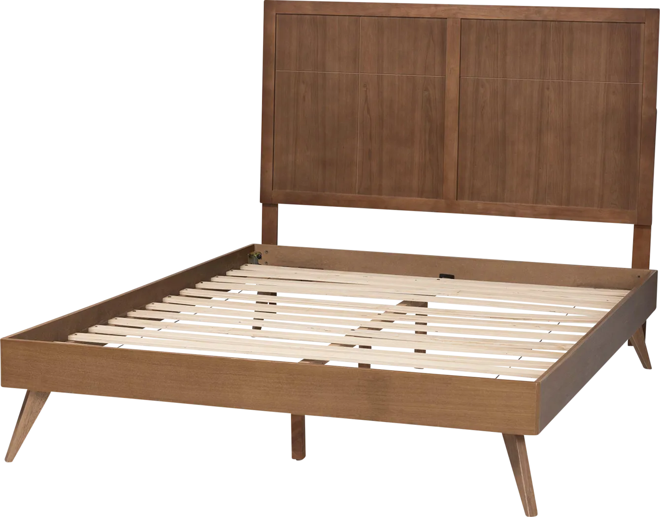 Chaoji Brown King Platform Bed - Image 6