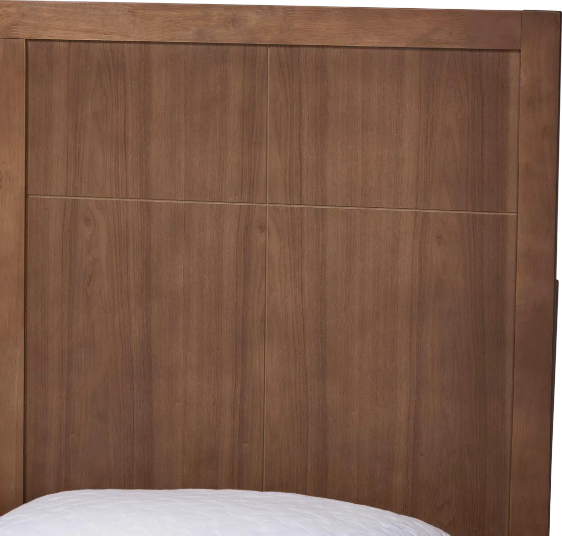 Chaoji Brown Queen Platform Bed - Thumbnail - Image 4