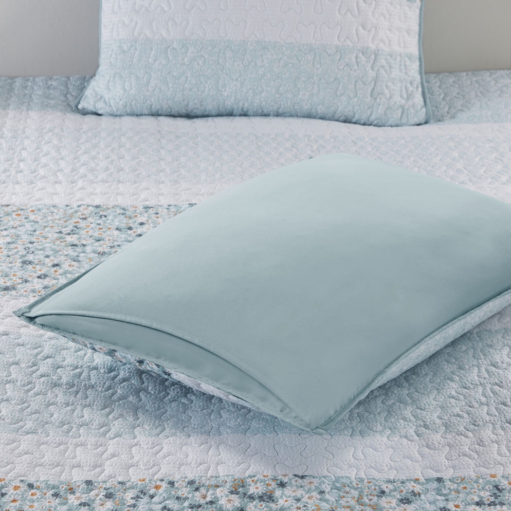 Chapote Blue 4 Pc Full/Queen Quilt Set - Thumbnail - Image 12