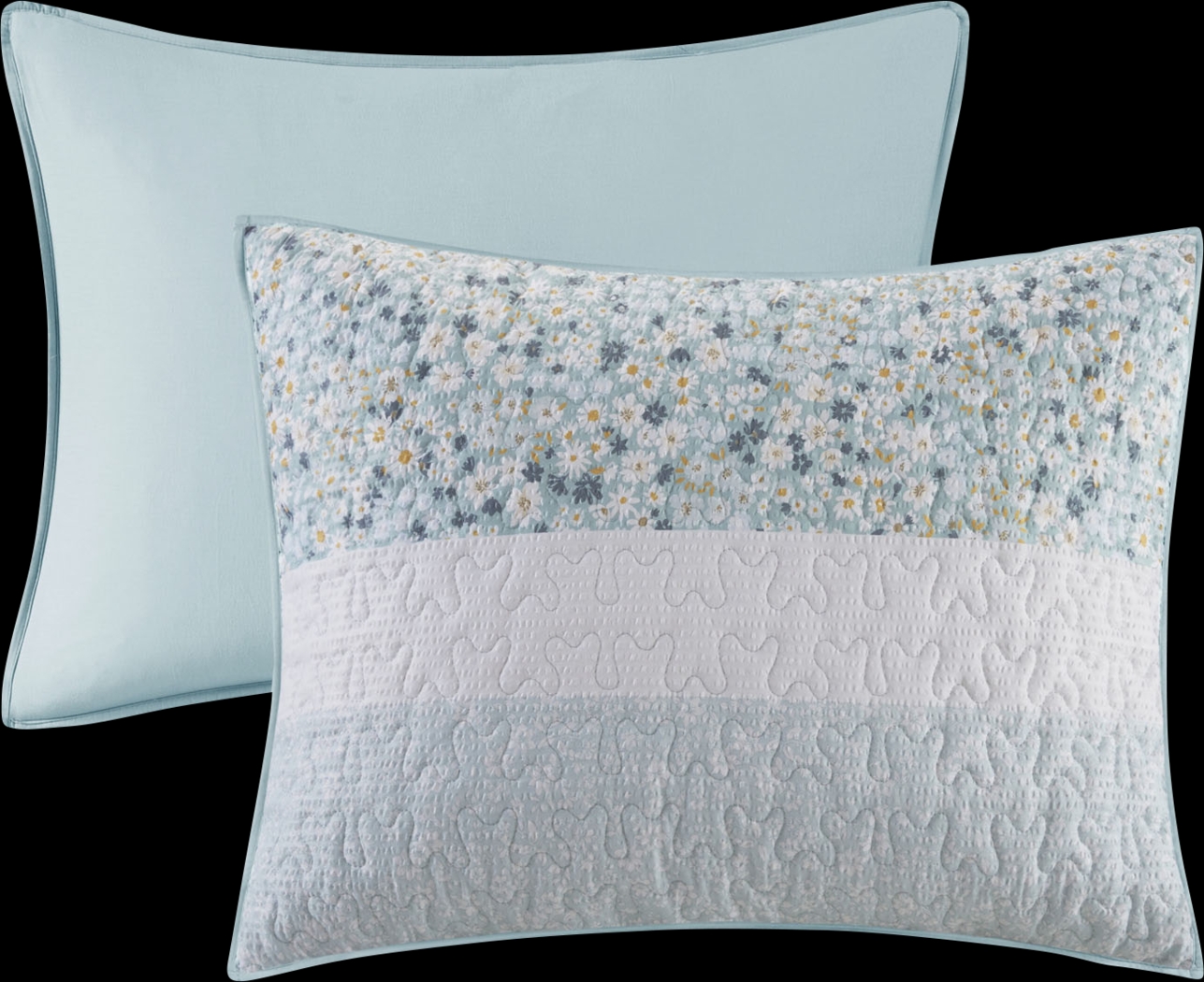 Chapote Blue 4 Pc Full/Queen Quilt Set - Thumbnail - Image 4