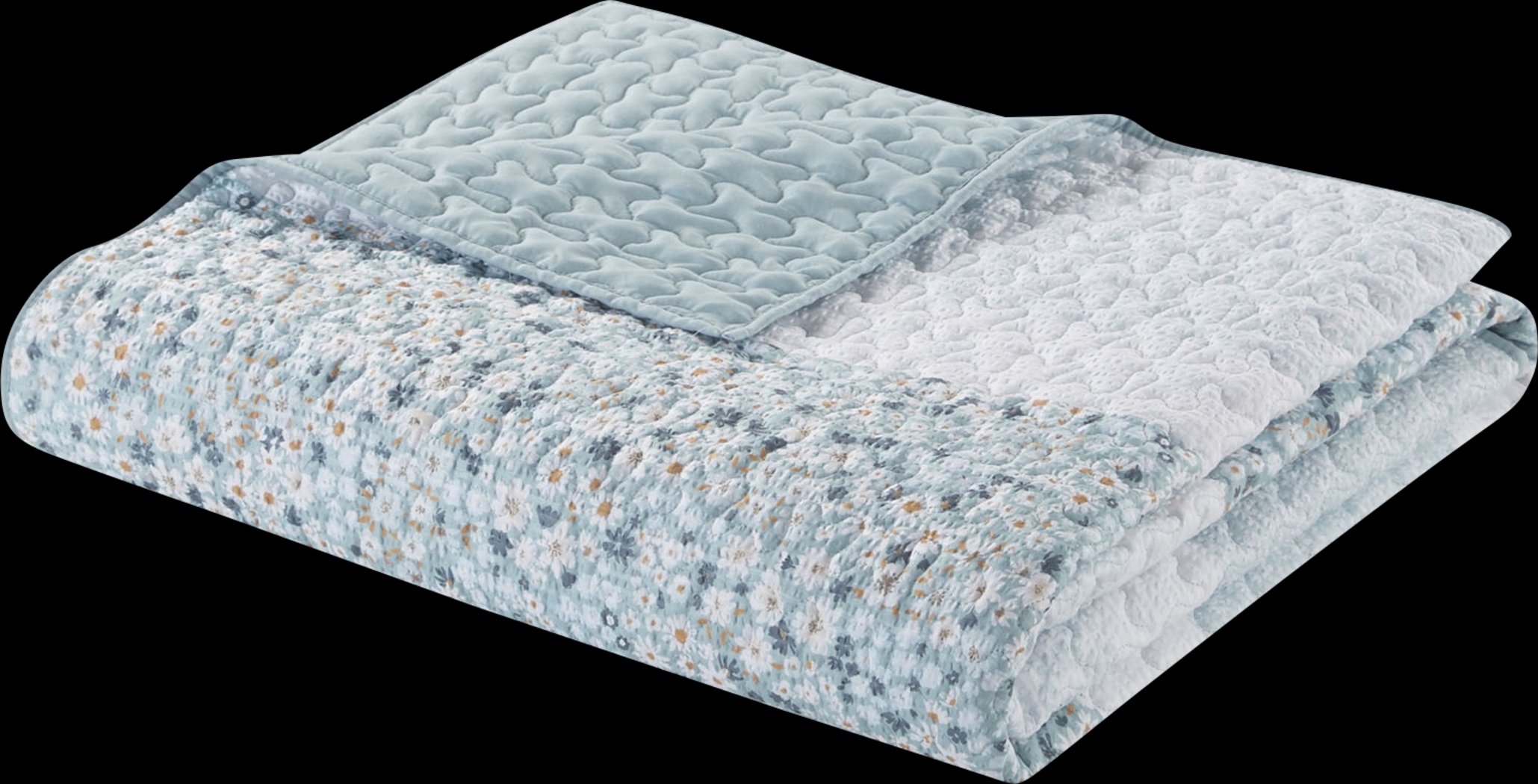 Chapote Blue 4 Pc King/California King Quilt Set - Thumbnail - Image 8