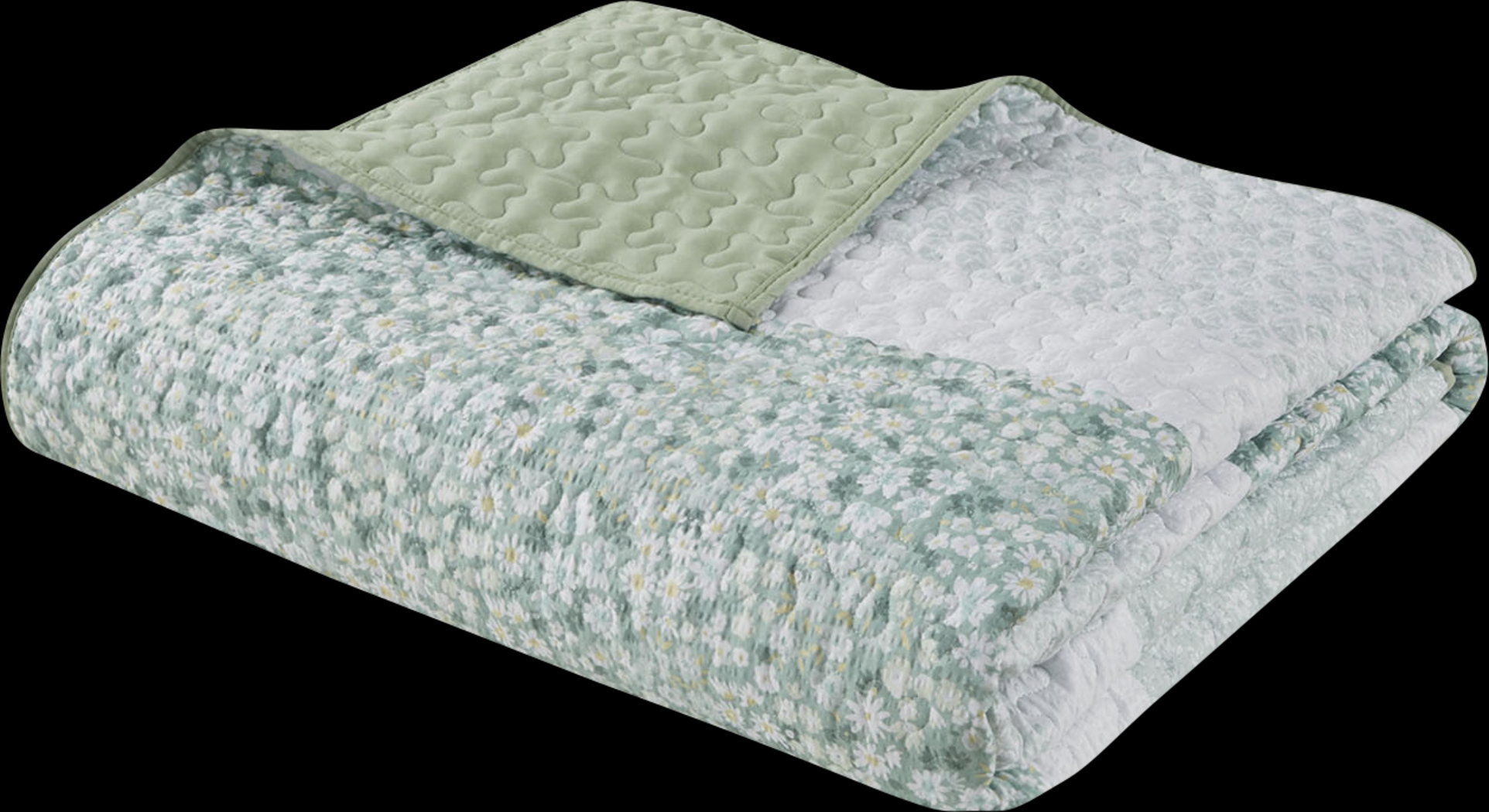 Chapote Green 4 Pc Full/Queen Quilt Set - Thumbnail - Image 5