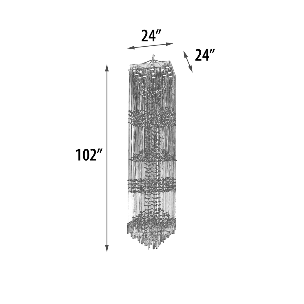 Chara Silver Chandelier - Thumbnail - Image 6