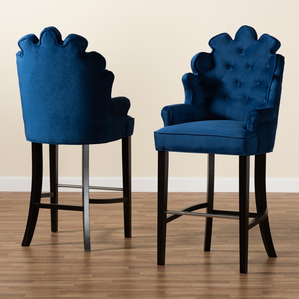Charboonet Blue Barstool, Set of 2 - Thumbnail - Image 7