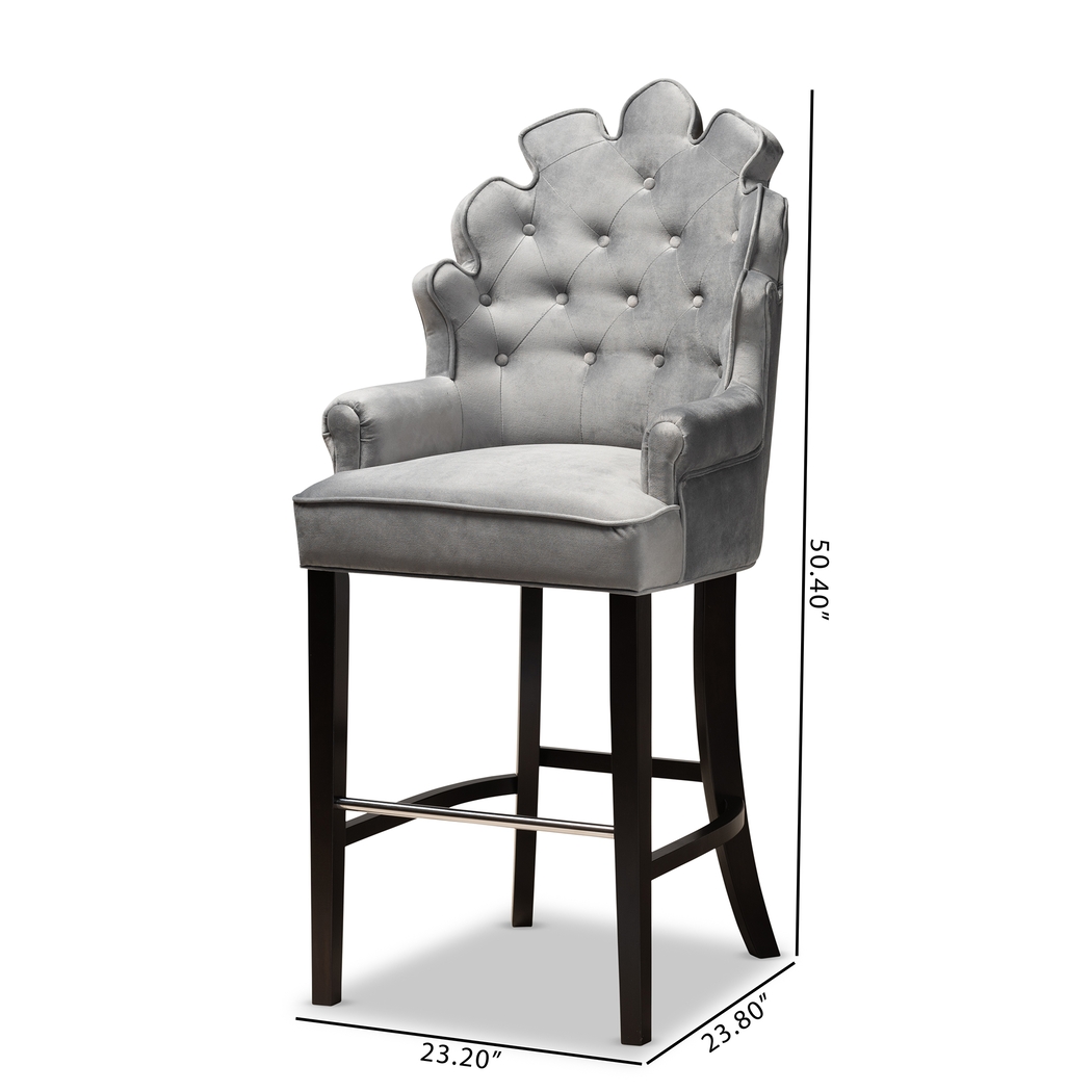 Charboonet Gray Barstool, Set of 2 - Thumbnail - Image 8