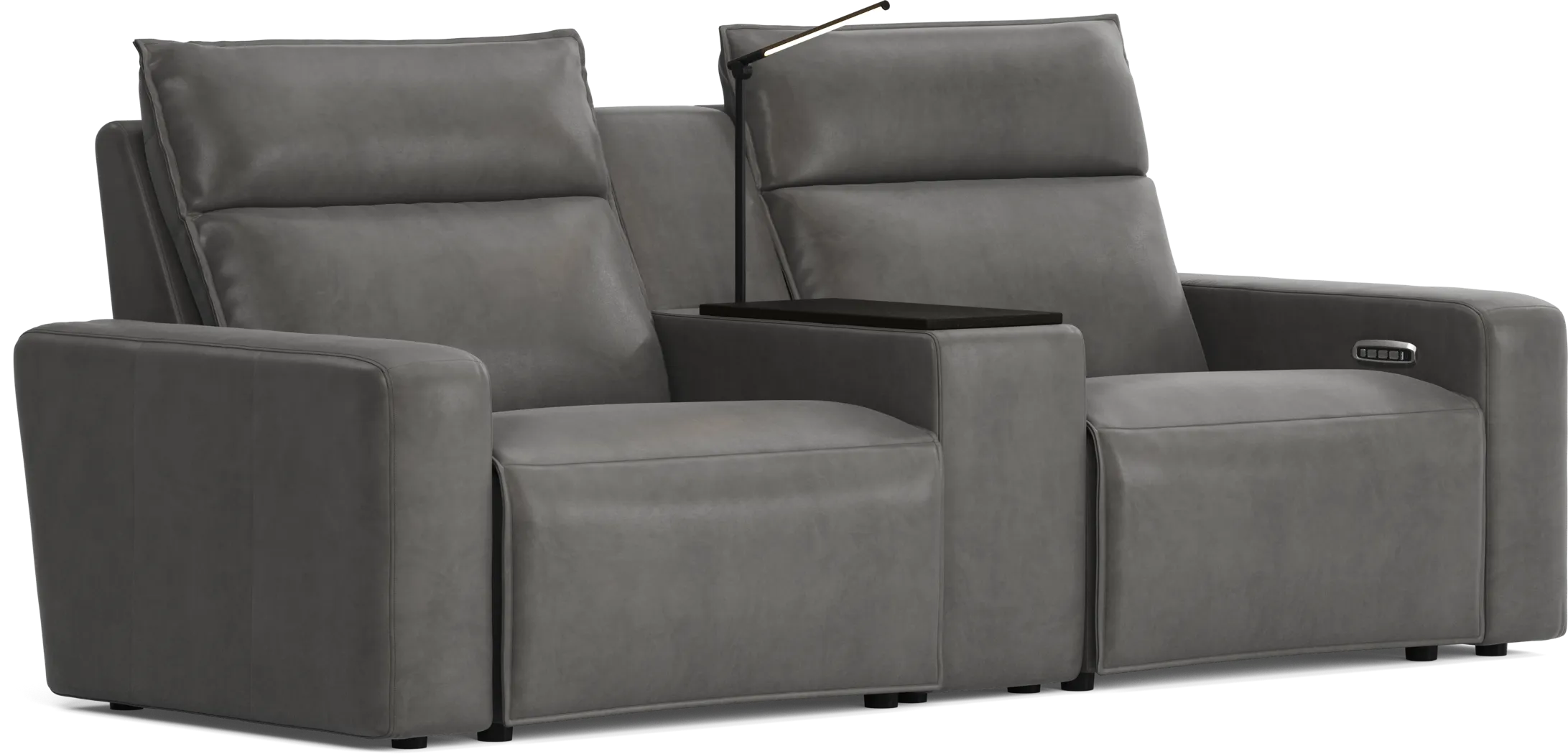 Charcoal 3 Pc Dual Power Reclining ModularTwo - Thumbnail - Image 4