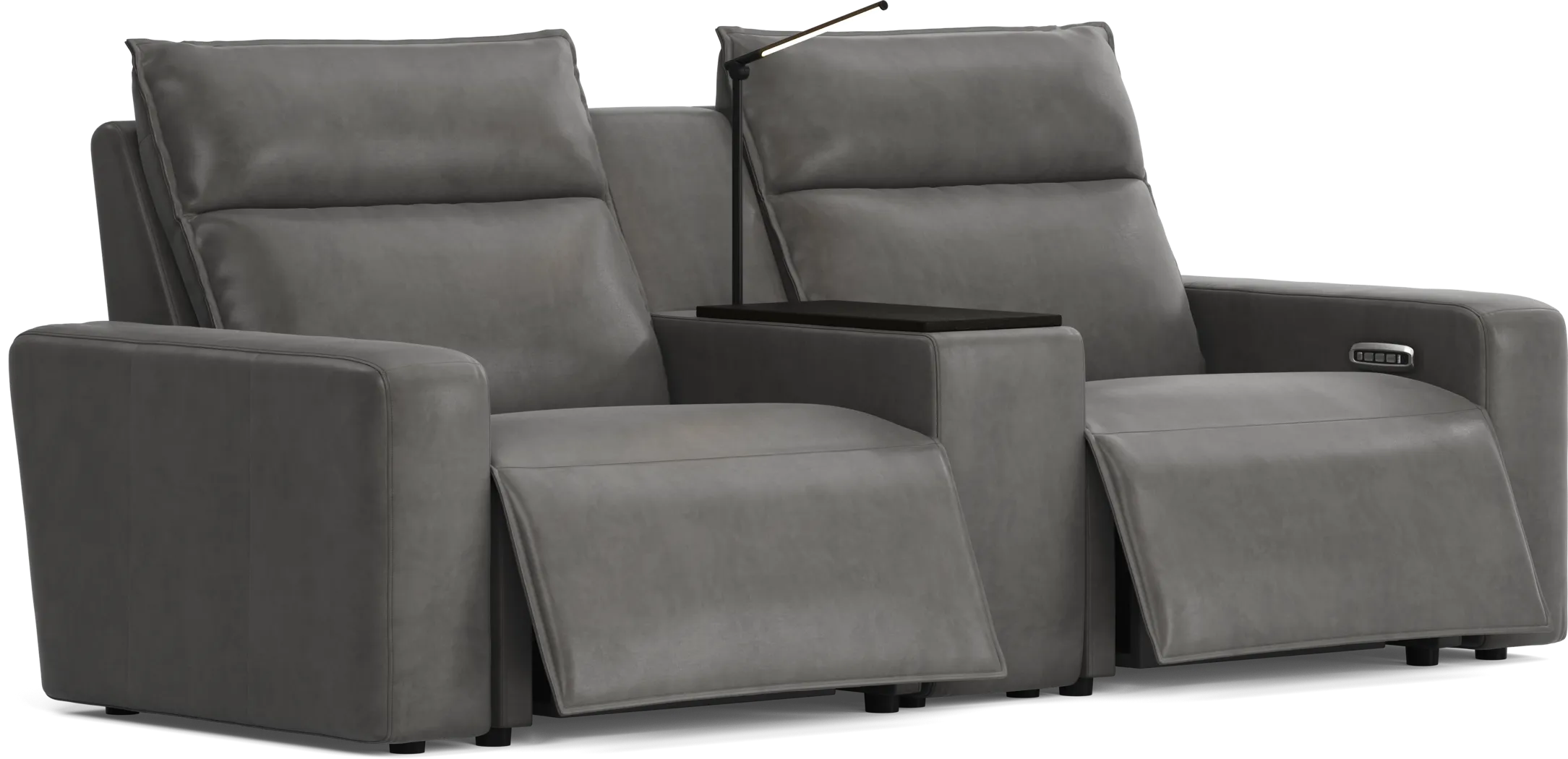 Charcoal 3 Pc Dual Power Reclining ModularTwo - Thumbnail - Image 1