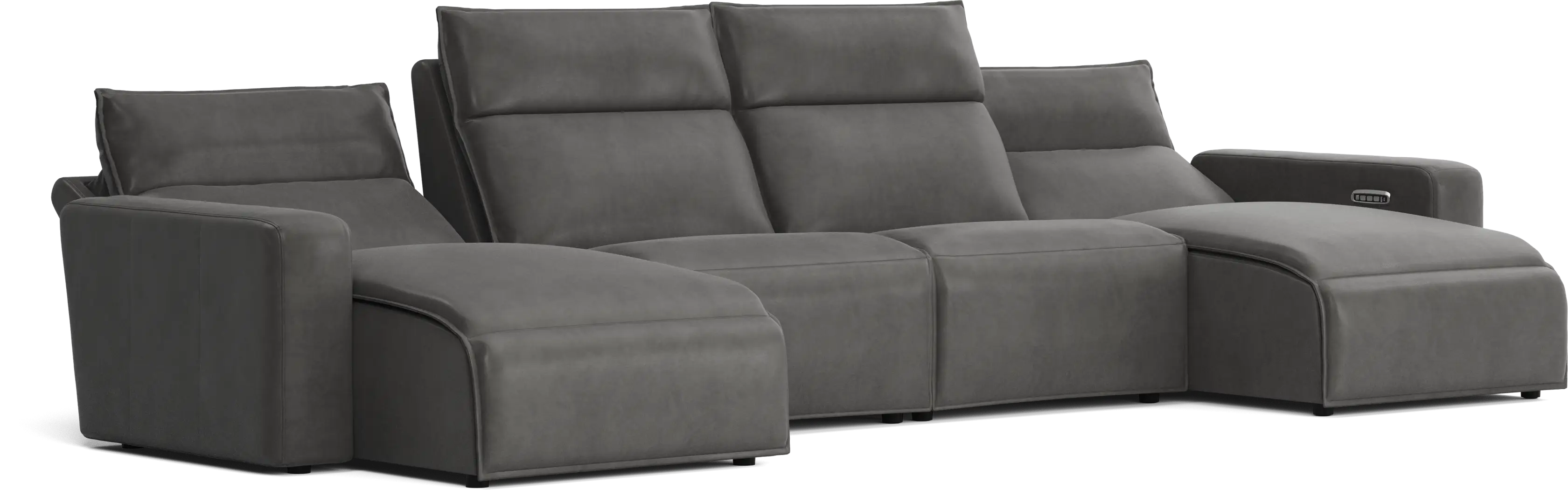 Charcoal 4 Pc Dual Power Reclining ModularTwo - Thumbnail - Image 3