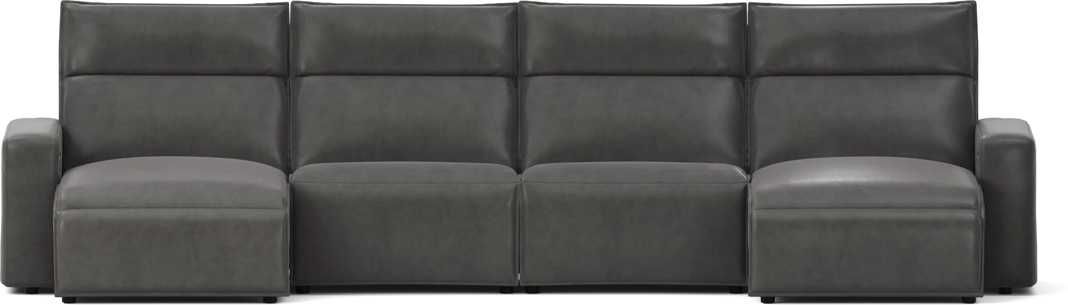 Charcoal 4 Pc Dual Power Reclining ModularTwo - Thumbnail - Image 1